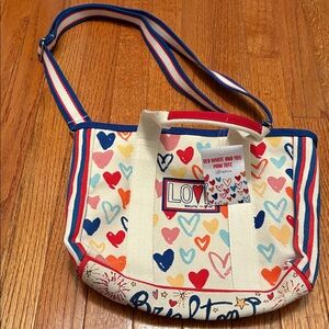 Brighton Red White And You Mini Tote NWT